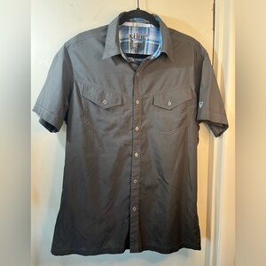 KUHL Men's Charcoal Short Sleeve Shirt